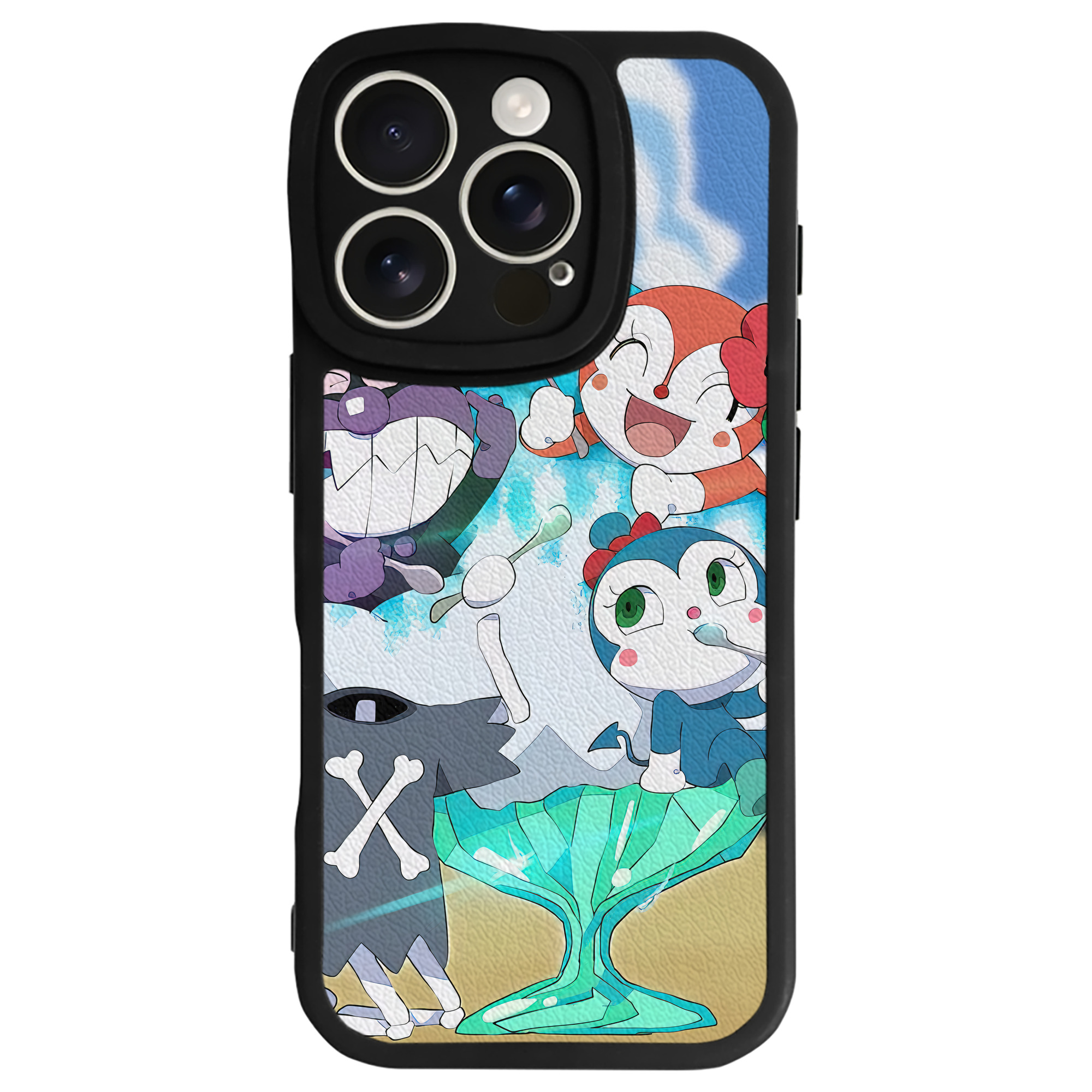 （画像用） アンパンマン Anpanman 【iPhone 16シリーズ対応】シリコンスマホケース（レザー調） 材質：シリコン